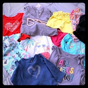 6 long sleeve and 6 short sleeve